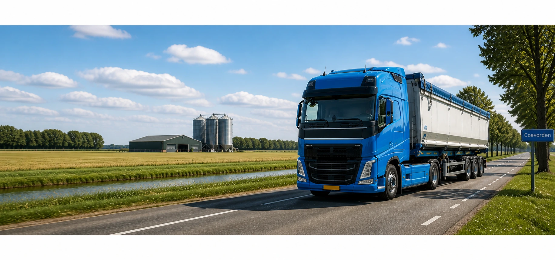 Vrachtwagenchauffeur met onderlosser Coevorden